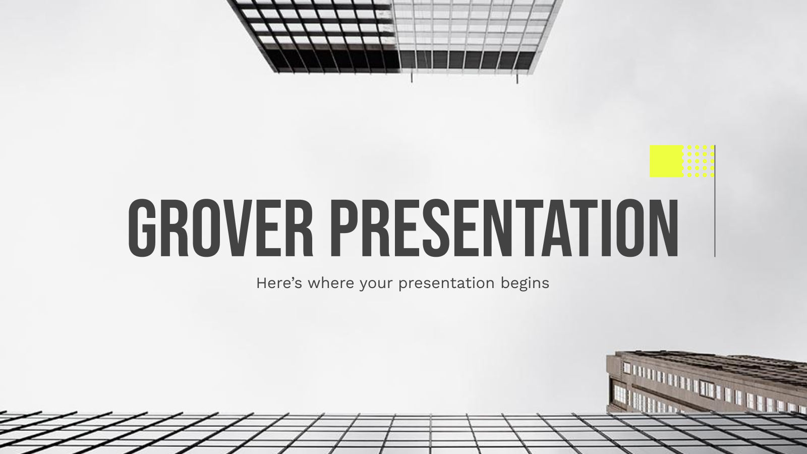 Grover 和PowerPoint模板